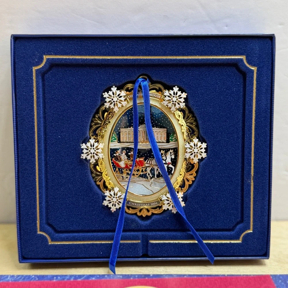 White House Historical Association 2004 Christmas Ornament Rutherford B Hayes
